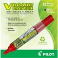 thumbnail image 5 of Pilot V Board Master Refillable Dry Erase Markers, Chisel Tip, Red Ink, 12-Pack (43916), 5 of 5