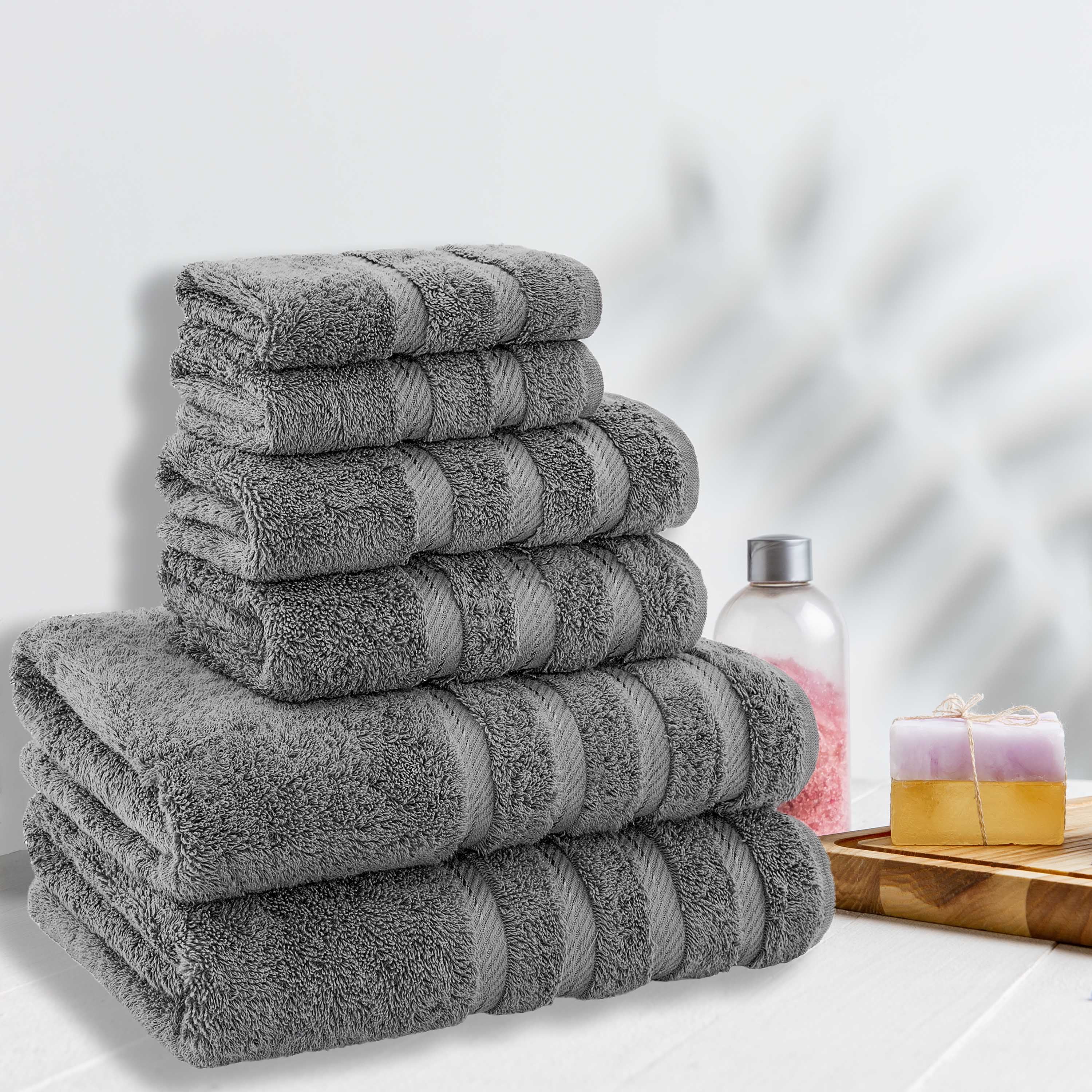 American Soft Linen Bath Towel Set, 4-Piece 100% Turkish Cotton Bath Towels,  27 x 54 in. Super Soft Towels for Bathroom, Rockridge Gray  Ed-4Bath-Rock2-E123 - The Home Depot