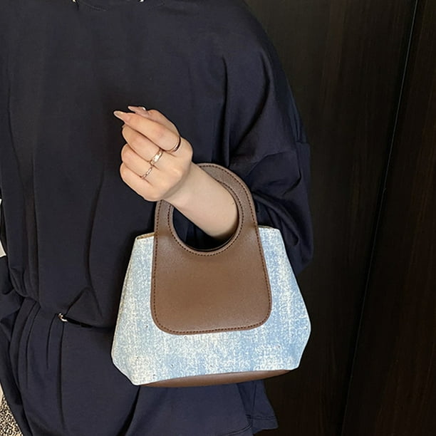 Bolso tipo cubo, bolso de mano informal y sencillo con personalidad.