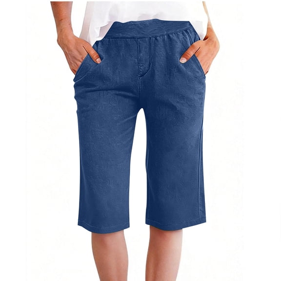 ABATAB Jean Shorts for Women Casual High Waist Denim Shorts Summer Bermuda Shorts Fashion Comfy Streetwear with Pockets