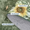 thumbnail image 5 of FairOnly 2'x6'Sunflower & Insects Runner Rug for Kitchen Hallway Stain Resistant Machine Washable Non Slip Mat for Entryway Laundry Bathroom,Green, 5 of 7