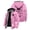 Pink, variant on Quackity For The World Zipper Hoodies Women Men Jacket Parkas Long Sleeve Winter Coat