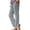 #12 Gray 【Mix, Match & Rotate: Stock Up on Daily Colors】, variant on Women's Floral Print Wide Leg Ankle Pants, Wrinkle Resistant Drawstring Elastic Waist Palazzo Casual Trousers with Pockets for Daily Casual, Travel, Dating, Parties | TruBelle,Black L