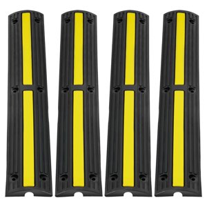 AsterOutdoor Cable Protector Ramp, 4-Pack Heavy Duty