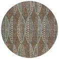 thumbnail image 2 of Addison Rugs Chantille Indoor/Outdoor Transitional Casual Brown Machine Washable Round Rug, 8' x 8', 2 of 7