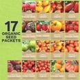 thumbnail image 2 of Organic Tomato Ultimate Seed Variety Pack MVR1&nbsp;- 17 Packs - 2025 Season - Black Krim, Golden Jubilee, Cherokee Purple and More! for Indoor & Outdoor Planting (Non-GMO, Certified Organic), 2 of 3