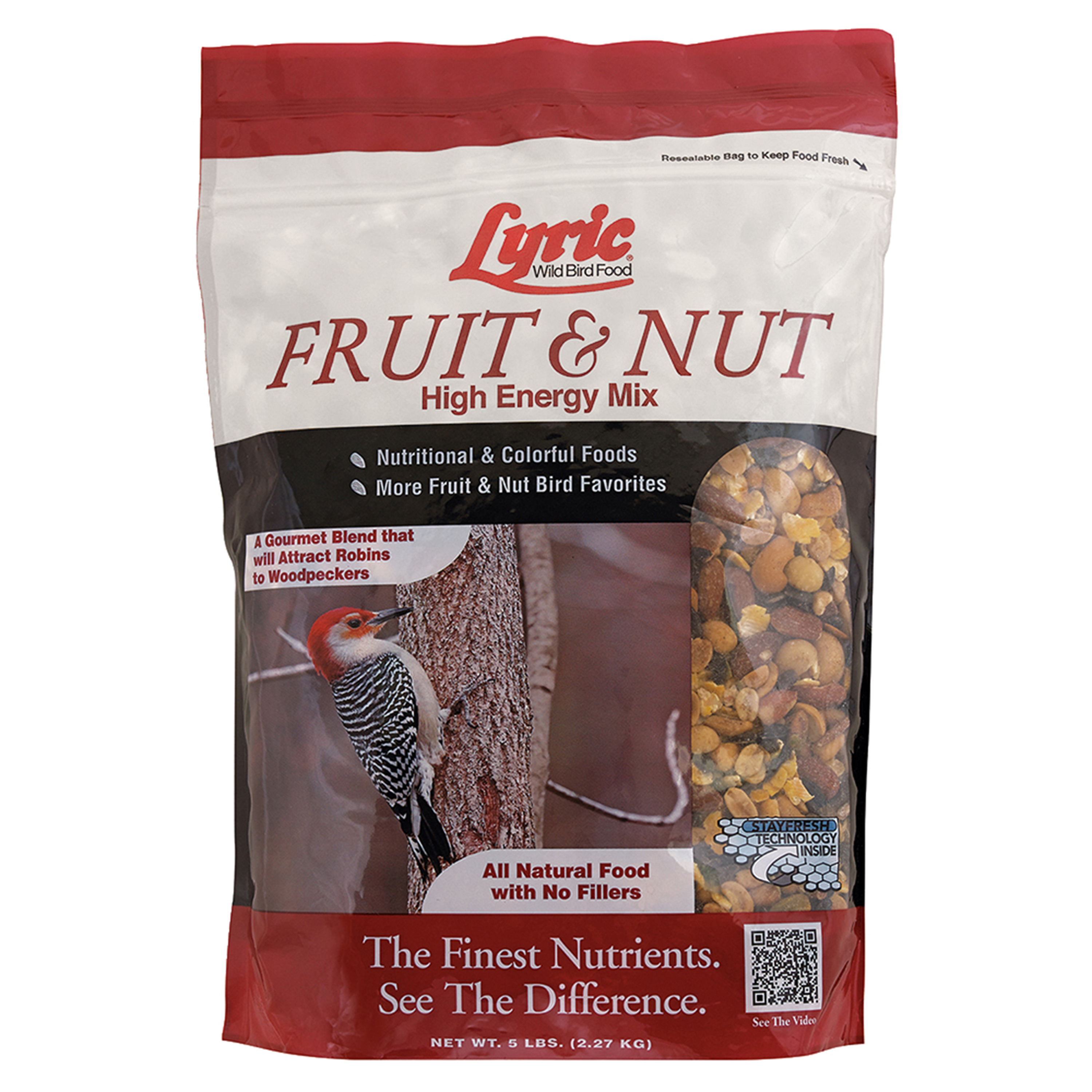 Buy Lyric Fruit and Nut Wild Bird Seed, High Energy Wild Bird Food Mix