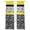 Yellow, variant on Black Red Sheer Curtains 96 Inch Length 2 Panels Set, Garden Floral Stripe Aesthetic Flower Boho Voile Window Treatment Semi Sheer Long Curtains Drapes for Bedroom/Living Room/Kitchen 52"x96"x2