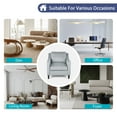 thumbnail image 3 of GDF Studio Sonny Contemporary Velvet Club Chair, Gray and Dark Brown, 3 of 10