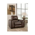 thumbnail image 2 of Ashley Furniture Alessandro Leather Power Recliner with Headrest in Walnut, 2 of 13