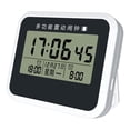 thumbnail image 4 of Reloj despertador digital con alarma , decoración de centro de mesa, calendario, silencio, reloj digital de escritorio para cocina interior,, 4 of 6