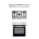 thumbnail image 1 of Combo DISA HOME Parrilla a Gas 5 Quemadores Acero Inox, Campana Extractora de Pared Acero Inox 80 cm Disa Home 40-11-0-004, 1 of 8