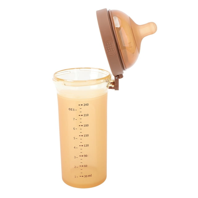 Biberón, Biberón Para Bebé Con Tapa Abatible, 240 Ml, De 0 A 3 Meses Para Viajes