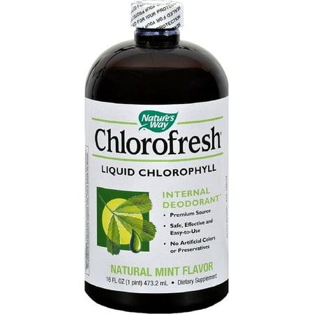 Nature's Way Chlorofresh Liquid Chlorophyll Internal Deodorant, Natural Mint Flavor 16