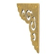 thumbnail image 4 of Hardware Philosophy Brass Ocean Moon Corner Plate Hardware 2.6 Inches - Set of 2 - Architectural, Interior Design, Doors, Furniture Cabinet Customization Hardware, 4 of 4