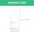 thumbnail image 2 of CNKOO Shelf Hanging Shelves Wall Window Rope Rack Planter Acrylic Flower Floating Shelf Flowerpot Storage Herb Display 2 Tier, 2 of 7