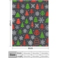 thumbnail image 2 of Office Dormitory Nap Blanket, Chair Sofa Soft Flannel Blanket Compatible with Christmas Decorations Snowflakes, Travel Sheet Shawl Blanket, Party Living Room Decoration Blanket, 2 of 6