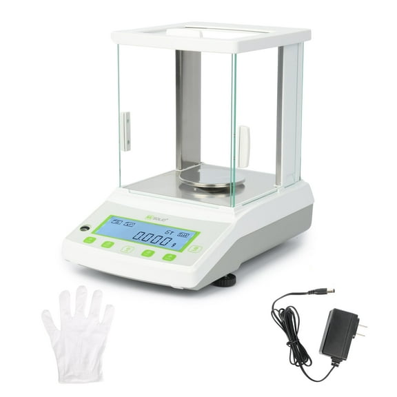 U.S. Solid Precision Lab Scale 1mg - 1000g x 0.001g w/ RS232 Interface & Glass Windshield - Ideal for Laboratory Use