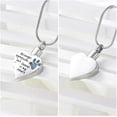 thumbnail image 3 of Birthstone Pet Cremation Jewelry for Ashes Pendant Paw Print Pet Heart Urn Necklace Memorial Keepsake Jewelry for Pet/Dog's/Cat's Ashes, 3 of 7