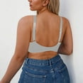 thumbnail image 5 of Lace Bralette Tops Women's Push up Lace Bra, Underwire V-Neck Full Cover Bras Plus Size Support Unpadded Everyday Balconette White 42/95E, 5 of 7