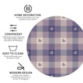 thumbnail image 4 of Gaeub Heart Check Plaid Print 6 Pcs Leather Coasters for Drinks ,Drink Coasters Sets,Drink Table Cup Coasters for Living Room Kitchen Coffee Decor,Round Shape, 4 of 7