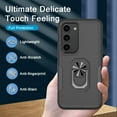 thumbnail image 6 of for Samsung Galaxy S23 Case with Tempered Glass Screen Protector,Heavy-Duty Tough Rugged Phone Case Cover with Ring Holder Kickstand for Galaxy S23 5G (6.1", 2023) [Black], 6 of 7