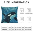 thumbnail image 5 of SHANXI Throw Pillow Covers Marine Show Tank 24x24in, 5 of 5