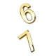 thumbnail image 1 of 2 piezas de señales de número de dirección de puerta, oro numérico, autoadhesivo casa habitación edificios número dígito 6 7 placas BLESIY Número de puerta, 1 of 8