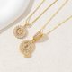 thumbnail image 1 of Paquete de 2 collares colgantes con letras iniciales., 1 of 1