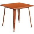 thumbnail image 2 of BizChair Commercial Grade 31.5" Square Copper Metal Indoor-Outdoor Table, 2 of 2