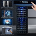 thumbnail image 5 of 80 Bottles Compressor Wine Cooler Refrigerator, Freestanding Wine Cellar, Single Glass Door, Dual Zone with Digital LED Touch Control, For Red, White, Champagne or Sparkling Wine, 5 of 7