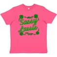 thumbnail image 3 of Inktastic Sassy Lassy with Green 4 Leaf Clovers Youth T-Shirt, 3 of 5