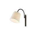 thumbnail image 4 of 360 Lighting Modern Floor Lamp 56" Tall Dark Bronze Twin Arm Adjustable Gooseneck Neutral Cotton Drum Shade for Living Room Reading Bedroom, 4 of 9
