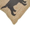 thumbnail image 6 of Liora Manne Frontporch Christmas Dog Indoor Outdoor Decorative Pillow Neutral, 6 of 6