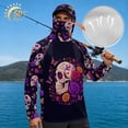 chaqlin Sugar Skull Rose Print Men's UPF 50+ Quick Dry Camouflage ...