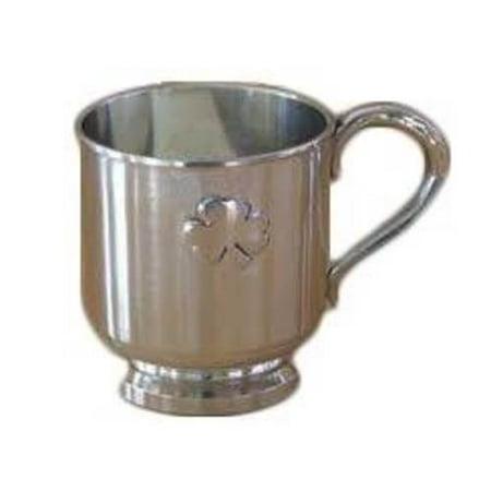 Pewter Christening Cup - Mullingar Pewter Shamrock Baby Cup