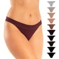 thumbnail image 4 of Alyce Ives Intimates String Bikini Panties, Seamless Underwear for Women, Assorted, XL, 10-Pack, 4 of 5