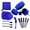 Blue, variant on Cleaning Brush Set Car Dust Dirt Clean Tool Kit Cleaner Electric Drill Part Great for Air Holes Leather Rims Auto Detail