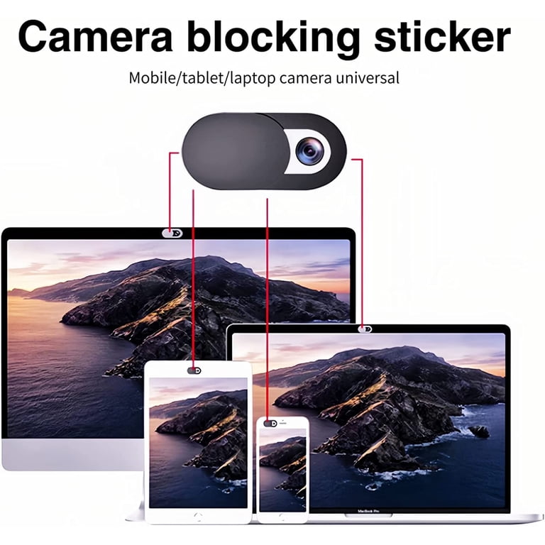3 Pièces Cache Webcam Slider TUKEVA - Protection Vie Privée Ordinateur Portable