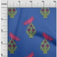 thumbnail image 1 of oneOone Cotton Poplin Fabric Leaves|Bird & Floral Block Fabric Prints By Yard 56 Inch Wide, 1 of 1