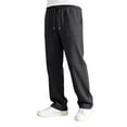 thumbnail image 6 of Krdevn Boys Solid Drawstring Open Hem Sweatpants Fall Winter Loose Straight Jogger Pants with Patch Pockets 7-8 Years,Dark Gray, 6 of 8