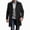 #338-Black, variant on Men's Mid Length Wool Blend Pea Coat Single Breasted Overcoat