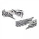 thumbnail image 1 of 2xAngel Wing Parejas Anillos Hombres Mujeres Tamaño Joyería De Boda Zulema Anillos de pareja, 1 of 8