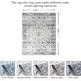 thumbnail image 2 of JV Home Area Rug Oushak Blue 5'3"x7'3" Washable Carpet Anti Slip, 2 of 7