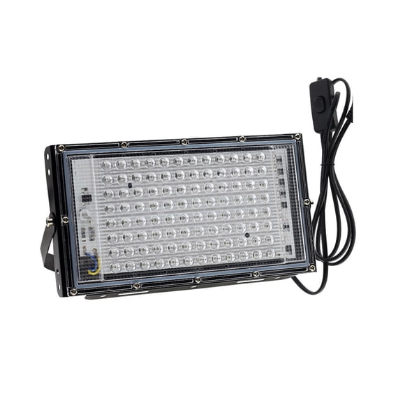 UV LED Black Light Blacklight Flood Light IP65 Waterproof 395-400nm UVA Lamp For Sta Lighting Halloween Decor 50W 100W ,more stable connection