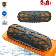 B luetooth Speaker Portable Waterproof Outdoor W ireless Speakers Enhanced Bass, Sync Together, Built in Mic, Auto Off, up to 24 Hours Playtime Beach, Shower & Home