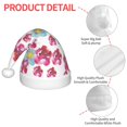 thumbnail image 4 of Fotbe Watercolor Flowers for Christmas Hat, Santa Hat for Kids Xmas Holiday Hat Comfort Christmas New Year Festive Party Supplies, 4 of 6