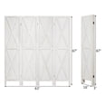 thumbnail image 3 of Gymax 5.6 Ft Folding 4-Panel Wood Room Divider Privacy Screen White Home Office, 3 of 10