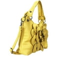 Zzfab Flower Purse with Clasp Yellow