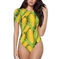 thumbnail image 2 of Fotbe Corn 1 Women's Crew Neck Short Sleeves Bodysuit Tops Round Neck Slim Sleeveless Soft Comfortable Basic-Large, 2 of 7